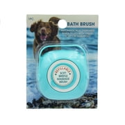 Gwen Studios Pet Bath & Massage Brush, Grooming Scrubber for Dogs & Cats, Blue, 1 Count