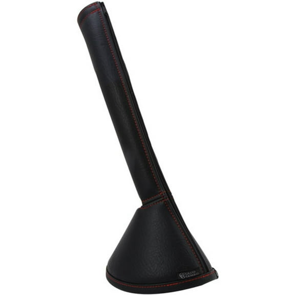 Grand General 99676 - 17 Inch Black Shift Stick Cover Boot With Red Stitching