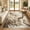 Brown, variant on Ivalue 5x7 Area Rug Abstract Washable Rugs for Living Room Low Pile Neutral Area Rug for Bedroom (Gray)
