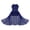Blue, variant on YiZYiF Kids Girls Chiffon Floral Lace Party Dress Rhinestone Maxi Romper Birthday Pageant Dress