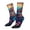 White, variant on Colorful Feather Owl Print Adult Socks for Men & Women,Calf Socks, Ankle Socks,Boots Socks,Breathable Casual Sock,Unisex Crew Socks