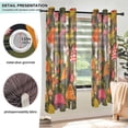 thumbnail image 3 of Yayeee Window Curtains Set of 2 for Living Room Light Filtering 63"x52", Vibrant Mushroom, 3 of 7