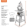 thumbnail image 6 of VEVOR Electric Meat Saw, 1800W Stainless Vertical Cutter, 19.1"x15" Workbench, 7.09" Cutting Thickness, Includes 5 Blades for Slicing Frozen Meat, Pork, Beef, and Ribs, 6 of 9