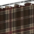 thumbnail image 3 of Brown Beige Checkerboard Checkered Pattern Shower Curtain 36"x72" ,Bathroom Decorative Shower Curtains Set with 12 Hooks,Modern Waterproof Washable Shower Curtain, 3 of 6