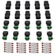 thumbnail image 1 of MUYI Juego de 10 conectores impermeables de 2 pines para mazos de cables de 20-14 AWG, enchufes eléctricos automotrices de la serie 2,5 mm con terminales de repuesto, enchufes y spudger, 1 of 5