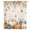 Blue, variant on Orange Blue Pumpkins Fall Sheer Curtains 63 Inch Length, Light Filtering Voile Curtain Panel, Thanksgiving Maple Leaf Retro Rod Pocket Drapes Window Treatments for Living Room Bedroom 52"x63"