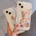 thumbnail image 3 of for iPhone 14 Pro Case with Cute Flowers Bear Pattern, Camera Protector, Clear Case and Lovely Strap Bracelet Chain, Compatible for iPhone 14 Pro for Girls Women (Clear), 3 of 15