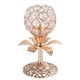 thumbnail image 1 of 1 candelabro de metal y cristal, decoración para velas (dorado), 1 of 6