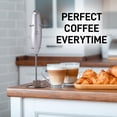 thumbnail image 2 of Batidor Milk Frother Zulay Kitchen Tornado con pilas y soporte, 2 of 5
