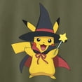 thumbnail image 2 of Junior's Pokemon Halloween Pikachu Magic Wand Racerback Tank Top Military Green 2X Large, 2 of 4