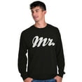 thumbnail image 3 of Mr Husband To Be Newlywed Groom Men's Long Sleeve Tee T Shirt Brisco Brands M, 3 of 6