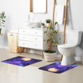 thumbnail image 6 of Yayeee Bath Rug for Bathroom Floor Non Slip Contour Fluffy Soft Absorbent Mat, 20"x24", Blue Road, 6 of 7