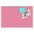 thumbnail image 2 of PinPix 36x24 Custom Cork Bulletin Board Hot Pink Diamond Poster Board Has a Fabric Style Canvas Finish, Framed in Hot Pink Diamond, by ArtToFrames (PinPix-302), 2 of 6