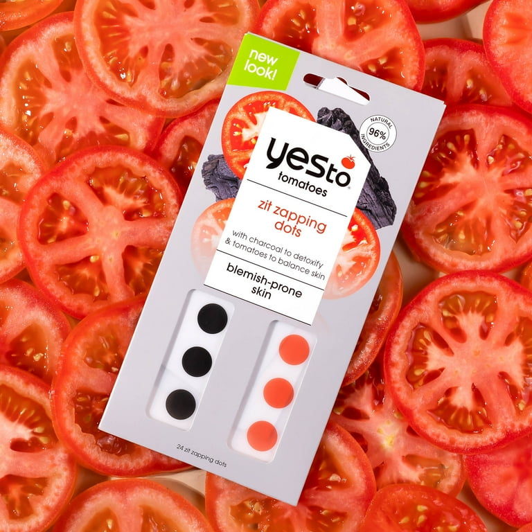 Yes To Tomatoes Detoxifying Charcoal Zit Zapping Dots Red 24 Count 1025182