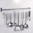 thumbnail image 2 of Kenally Estante para utensilios de cocina de acero inoxidable resistente y duradero, estantes para utensilios de cocina, ganchos deslizantes Artesanía, 2 of 6