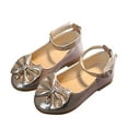 thumbnail image 5 of SZZY Toddler Girl's Bowknot Dress Shoes, Gold, 12 to 15 months, 5 of 5
