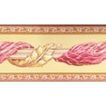 thumbnail image 3 of Dundee Deco Peel and Stick Self Adhesive Wallpaper Border - Damask Gold, Pink Scrolls , 33 ft x 4 in, 3 of 6