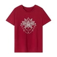 thumbnail image 1 of Camiseta para mujer con cuello redondo, ropa deportiva, camiseta básica simple para mujer para el trabajo M, 1 of 7