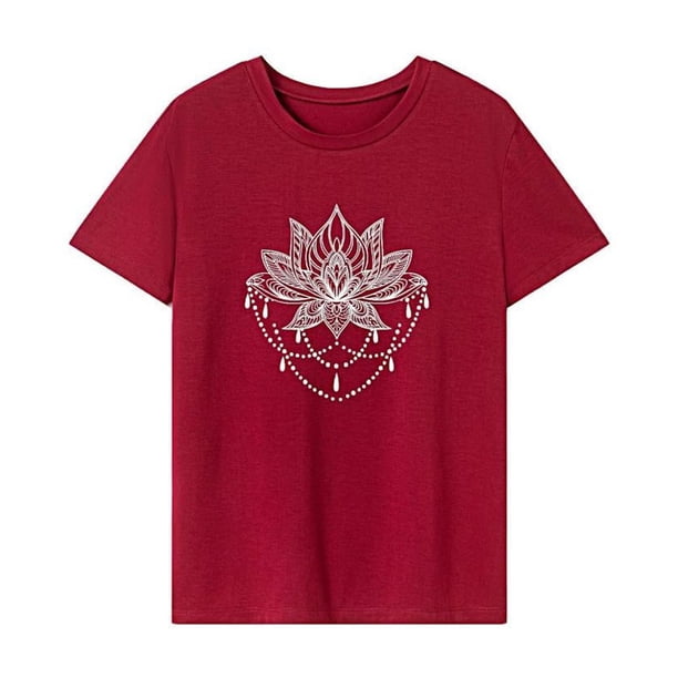 Camiseta para mujer con cuello redondo y camiseta básica para el trabajo, regalo del día de San Valentín S