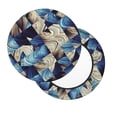 thumbnail image 2 of Fotbe Abstract Blue Squares Stool Covers Round,Waterproof Round Bar Stool Covers Bar Chair Covers Washable Stool Cushion Slipcover for 12-14 Inch Chair-, 2 of 7
