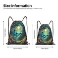 thumbnail image 2 of Defioc Enchanted Forest Butterfly A for Drawstring Backpack Sports Gym Bag for Women Men Children Adult Sackpack Yoga Bag for Wet Swimming,Gym,and Workout Gear -Small, 2 of 9