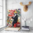 thumbnail image 2 of Banksy Monkey Street Graffiti Canvas Print Wall Art,-Follow Your Dreams Animal Canvas Art for Living Room Office Wall Decor Home Decoration Framed Ready to Hang,bedroom decor for men, 2 of 6