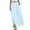 03 Light Blue, variant on Fewfanhot Women's Skirts Summer Casual Elegant Tiered Maxi Skirt High Waisted A Line Flowy Long Skirts with Pockets