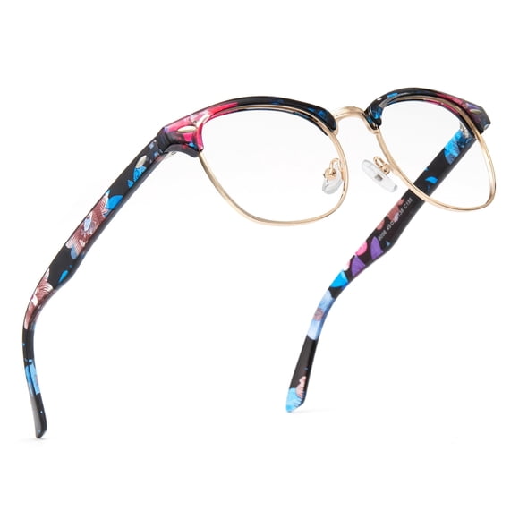 Gafas con luz azul Cyxus 8056T15, semi sin montura, retro