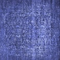 thumbnail image 1 of Ahgly Company Machine Washable Indoor Square Oriental Blue Industrial Area Rugs, 5' Square, 1 of 4