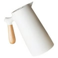 thumbnail image 4 of Hervidor de agua al vacío con aislamiento para té, agua y café, con revestimiento de vidrio de múltiples capas para acampar en casa, blanco, 1 l, 4 of 14