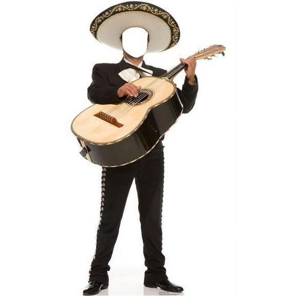 72 x 38 in. Mariachi Guitarron Standin Cardboard Standup