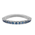thumbnail image 3 of Blue Sapphire Stackable Ring Anniversary Band in Palladium, 3 of 4