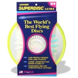 Aerobie Superdisc Ultra World's Best Flying Discs (Colors May Vary) (World's Best Frisbee Thrower)