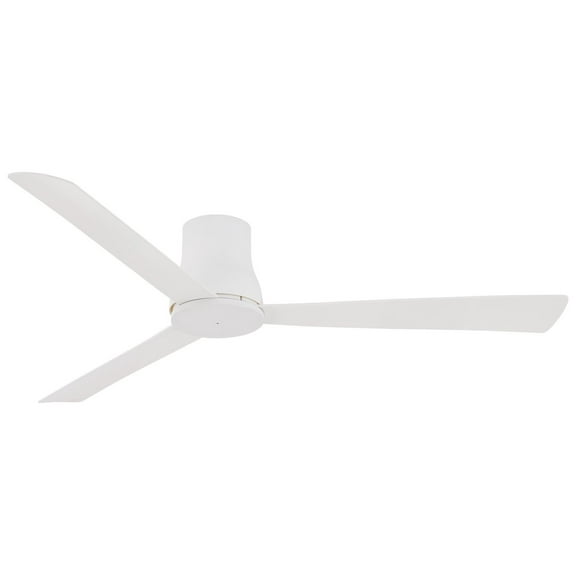 60" Minka Aire Simple Flush Flat White Outdoor Hugger Ceiling Fan