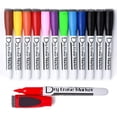 thumbnail image 1 of czcpp-Magnetic Marqueurs Effaçables à Sec Pointe Fine Faible Odeur Lot de 12,10 Couleurs, 1 of 4