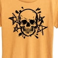 thumbnail image 3 of Instant Message - Skull And Stars - Women's Short Sleeve Graphic T-Shirt, 3 of 7