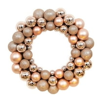 TERGAYEE Christmas Balls Ornaments Christmas Decorations Christmas Wreath Gold Red Scene Decoration Hanging