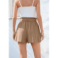 thumbnail image 5 of Women Casual Shorts Bowknot Tie Waist Summer Shorts with Pockets Khaki S, 5 of 7