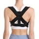 thumbnail image 1 of Corrector de postura para mujeres y hombres, faja lumbar ajustable, transpirable (M, negro), 1 of 6