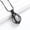 Black/Steel, variant on Teardrop Cremation Pendant Small Urns For Ashes Keepsake Urn Necklace mini urns