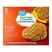 Great Value Brown Sugar & Cinnamon Breakfast Biscuits, 8.8 oz