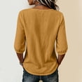 thumbnail image 7 of BLVB Half Sleeve Womens Tops Dressy Casual Blouses Crew Neck T Shirts Tops Spring Fall Outfits Loose Fit, 7 of 7