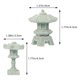 thumbnail image 2 of Estatua de Pagoda de jardín Zen, modelo de Mini Pagoda, torre de Pagoda en miniatura, decoración, 2 uds., 2 of 5