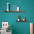 thumbnail image 4 of Leylor Floating Shelves - Retro Floating Wall Shelf Storage Rack Organizer Hanging Bookshelf Home Decor(40 * 14 * 2cm), 4 of 8