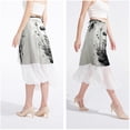 thumbnail image 4 of Ink Plant Chiffon Beach Dress with Polyester Straps - for Beach Skirts, 4 of 6