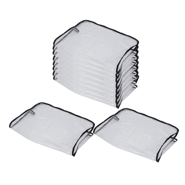 Fundas traseras para sillas de barbería, de PVC, impermeables, juego de 6, 8, 10 y 12 unidades 10 piezas