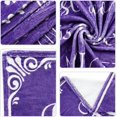 thumbnail image 4 of 50th Birthday Present for Women Blanket,Happy 50th Birthday Decorations Throw Blanket for Her 1973 Birthday Present for Wife Mom Men Cheers to 50 Years Present Purple 50" X 60", 4 of 6