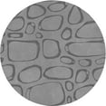 thumbnail image 1 of Ahgly Company Machine Washable Indoor Round Transitional Dark Gray Area Rugs, 5' Round, 1 of 7
