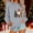 Gray, variant on Women's Casual Crew Neck Christmas Sweatshirt Loose Soft Long Sleeve Pullover Tops Khaki XL
