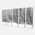 thumbnail image 2 of Panorama de Forêt d'Hiver Brumeuse - Impression sur Toile Paysage, 2 of 3